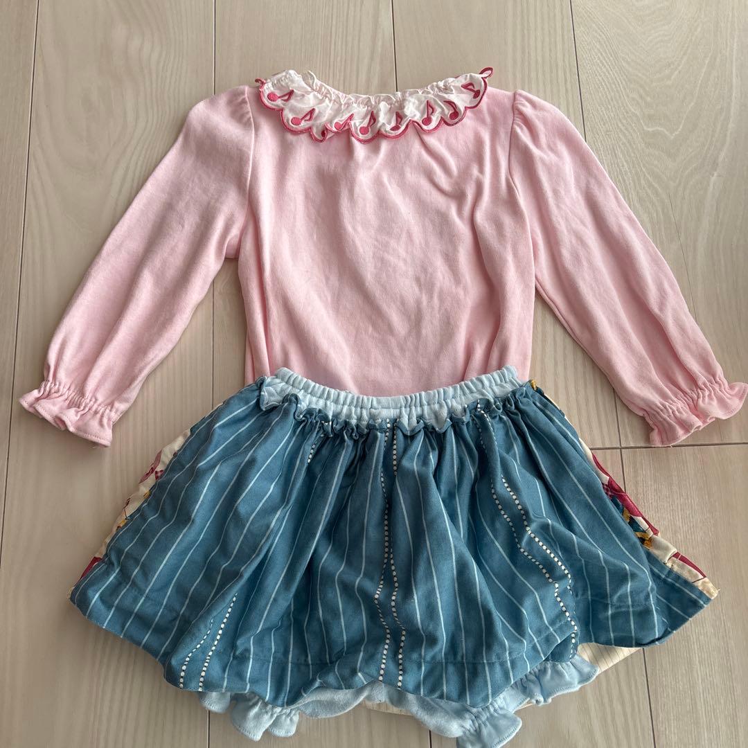 【ありさ】シャーリーテンプル　猫オーケストラ　3点セット　100.90cm