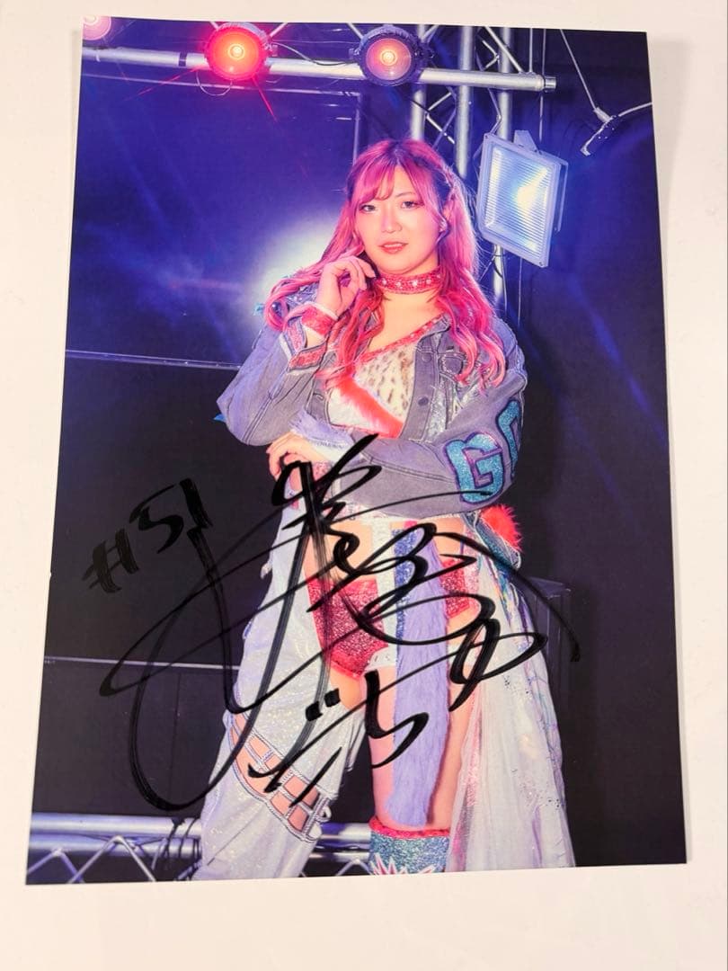 女子プロレス マリーゴールド 直筆サイン入りポートレート 後藤智香