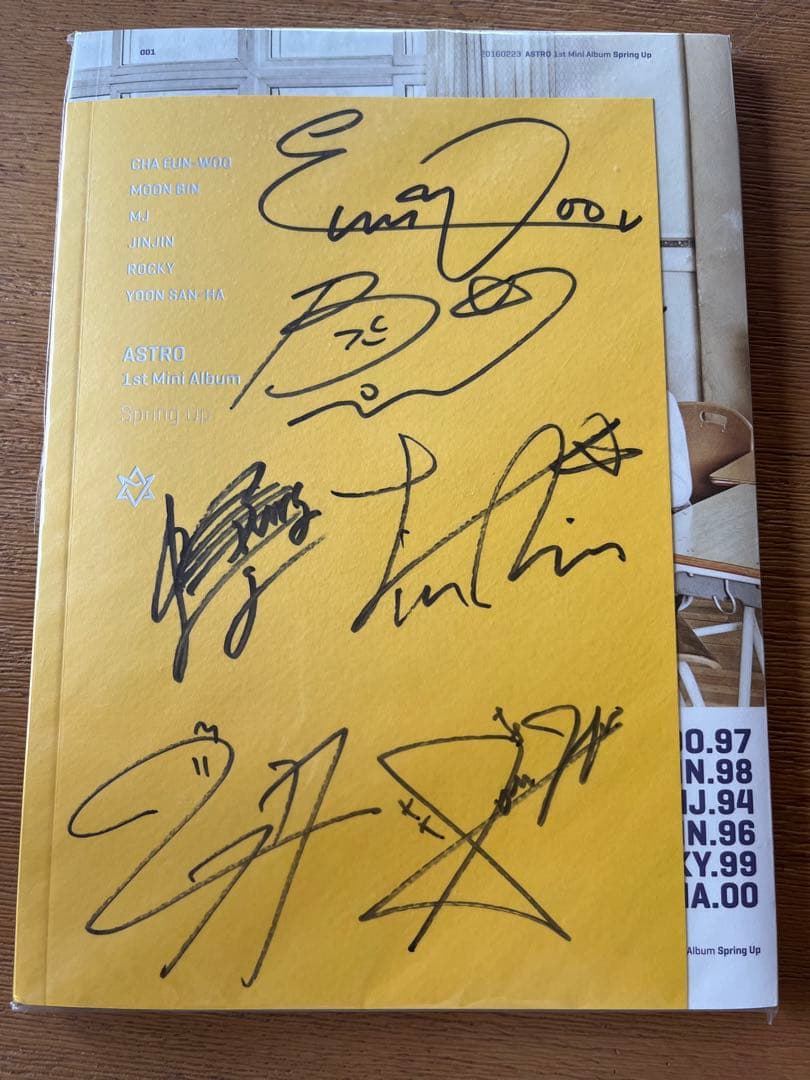 ASTRO 1st Mini Album Spring Up 直筆サイン入り ASTRO [SPRING UP] Autographed Signed Album MINT CONDITION RARE | eBay