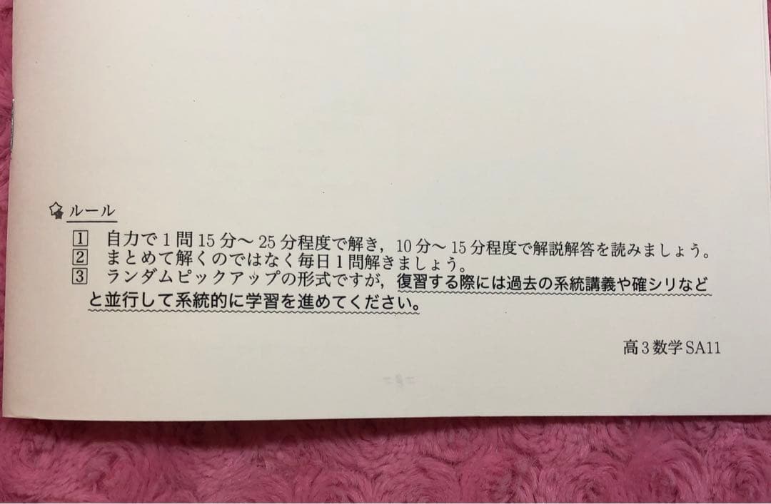 鉄緑会 高3数学 数III 数学特訓講座 4冊 SAクラス