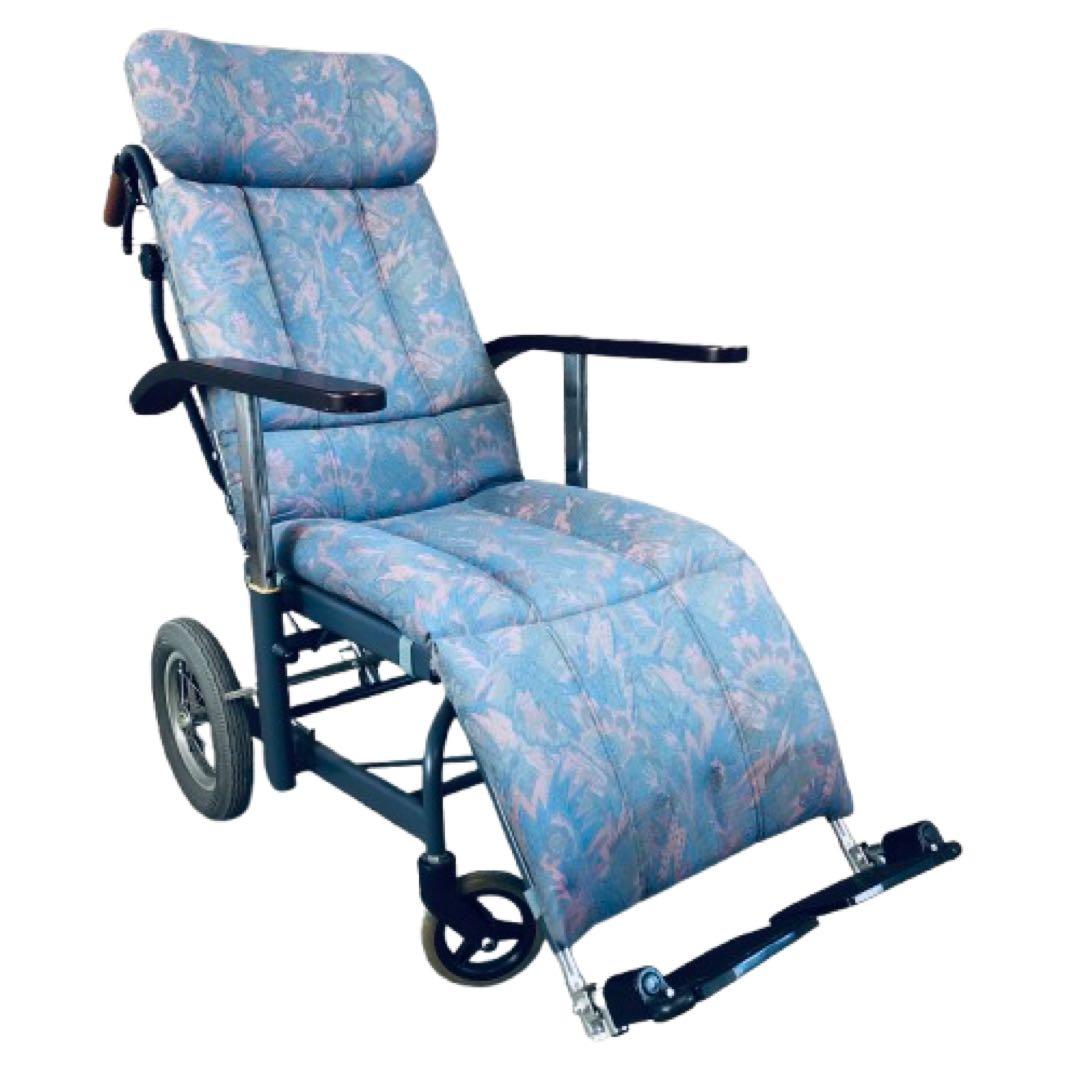 ソファ 車椅子 フルリクライニング 日新医療機器 NHR-11 ノーパンクタイヤ