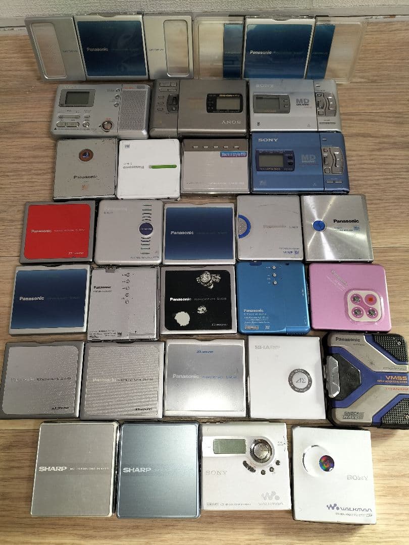 ジャンク ポータブルMDプレーヤーセット - メルカリ