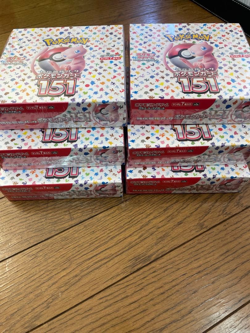 ポケモンカード　151　6BOX　シュリンク付 ポケモンカードゲーム 即日配送 新品未開封 シュリンク付き ポケモン