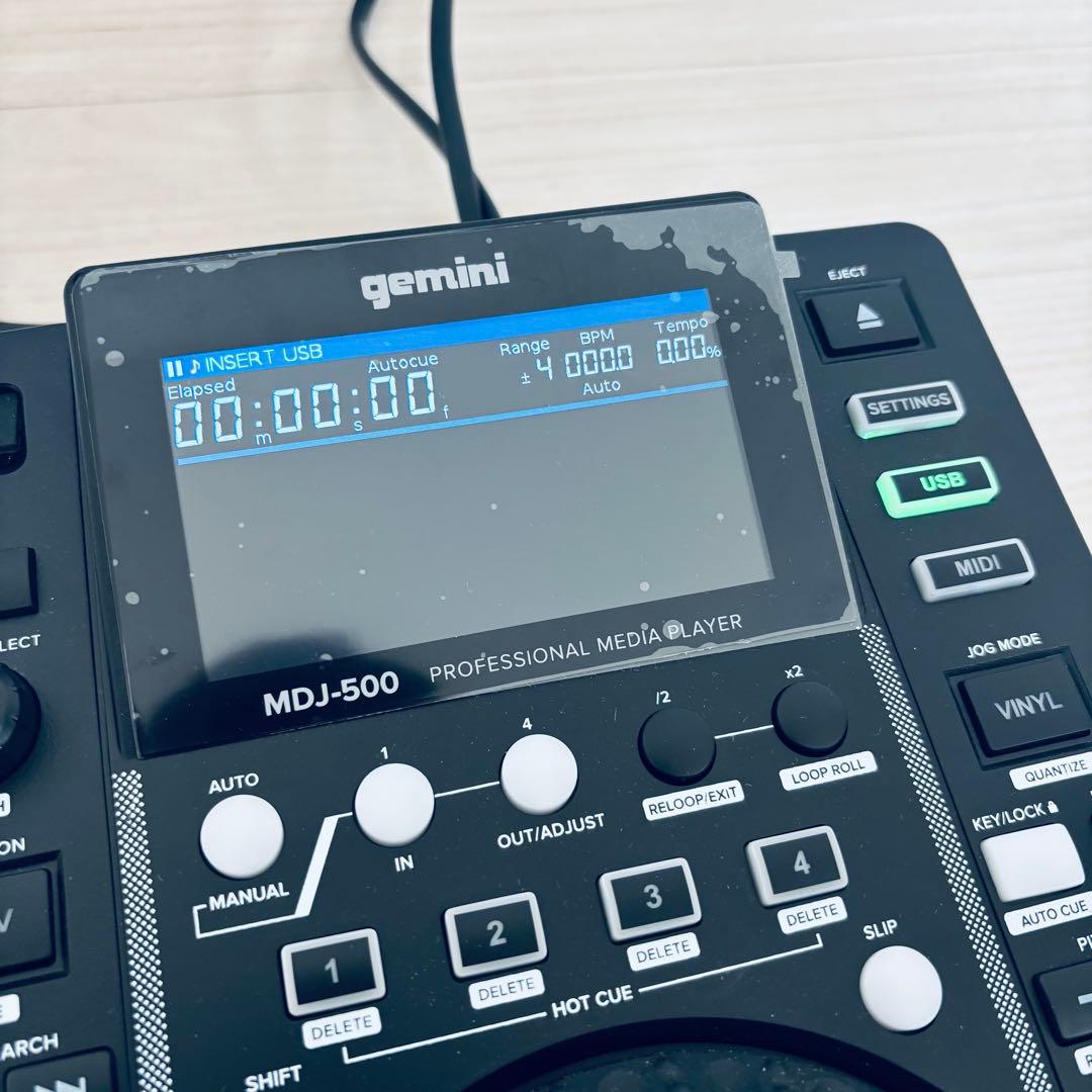 Gemini MDJ-500 プロ用DJプレーヤー 美品 USB対応 波形表示 - メルカリ