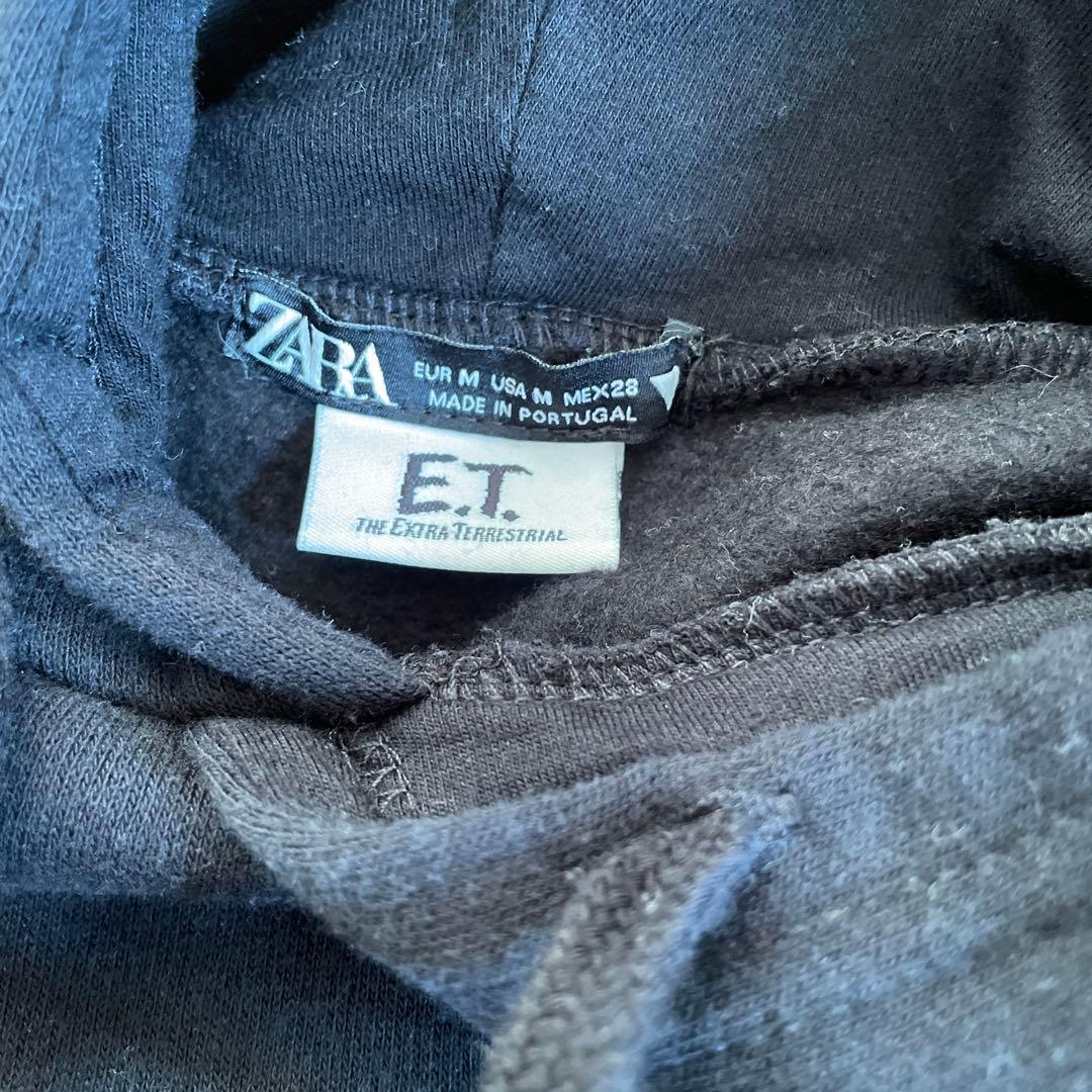 ZARA E.T. プリント ブラックパーカー - メルカリ