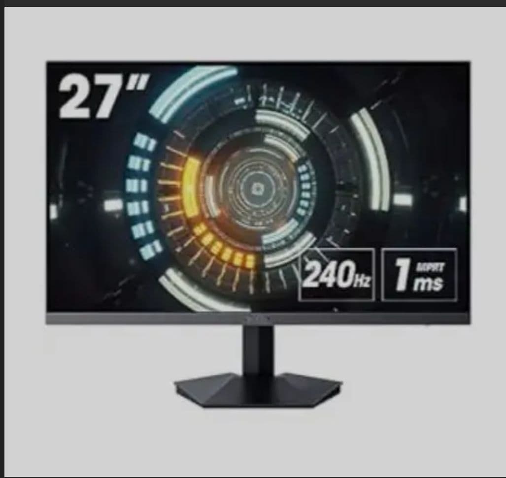 KOORUI 27インチ 240Hz ゲーミングモニター Amazon.co.jp: KOORUI ゲーミングモニター 27インチ 240Hz 1ms（MPRT