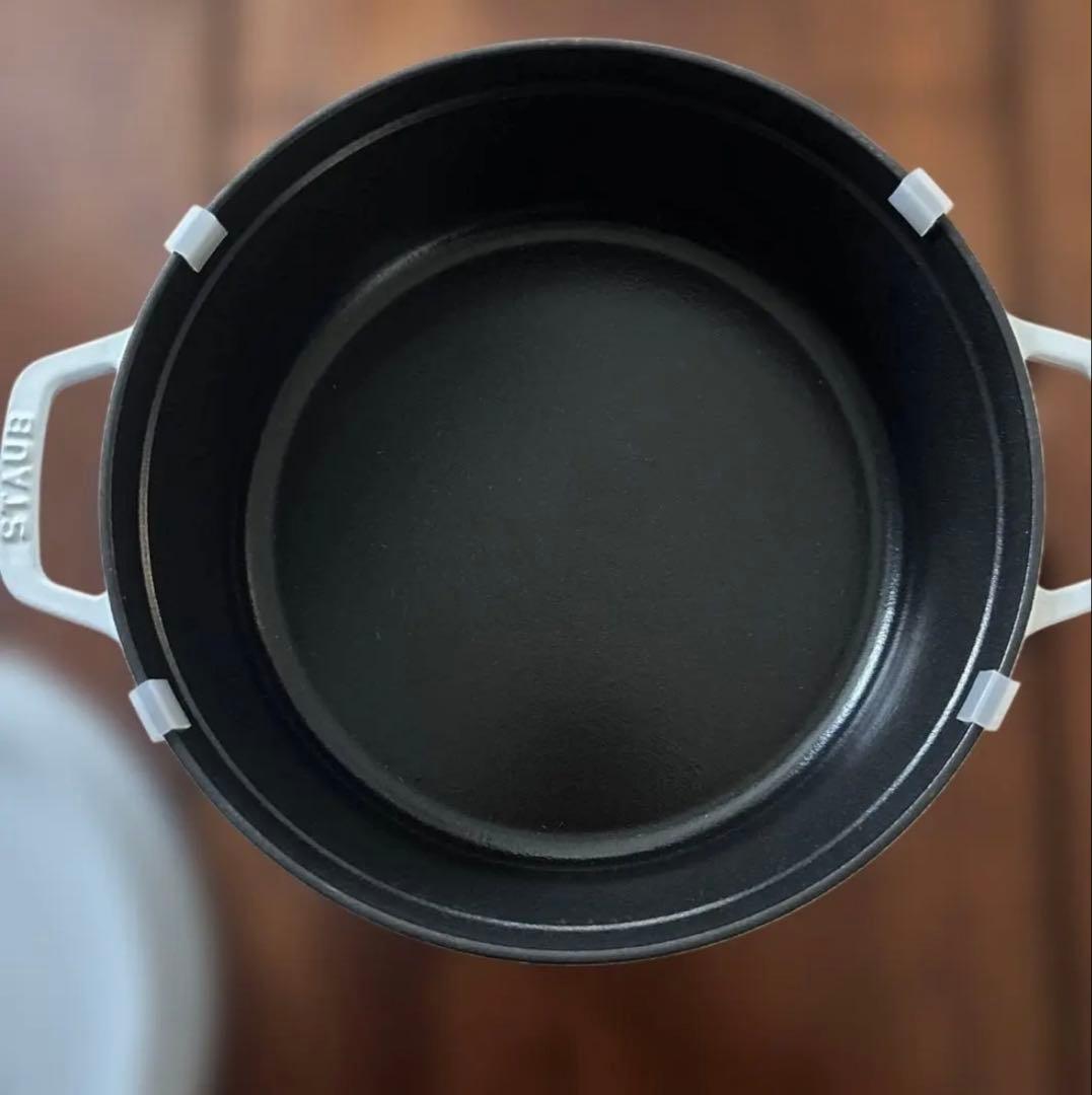 STAUB ラ・ココット 26cm ホワイト 3.8L 最終値下げ