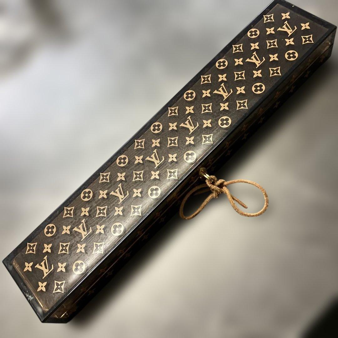 R*^様 美品 ビトン 箸・箸置き/ノベルティ/ローズウッド/モノグラム/ブラウ