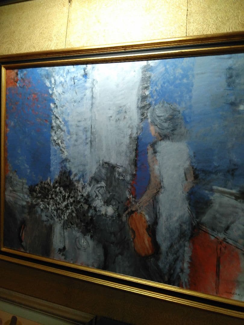 油彩画正木徹真作保証50号