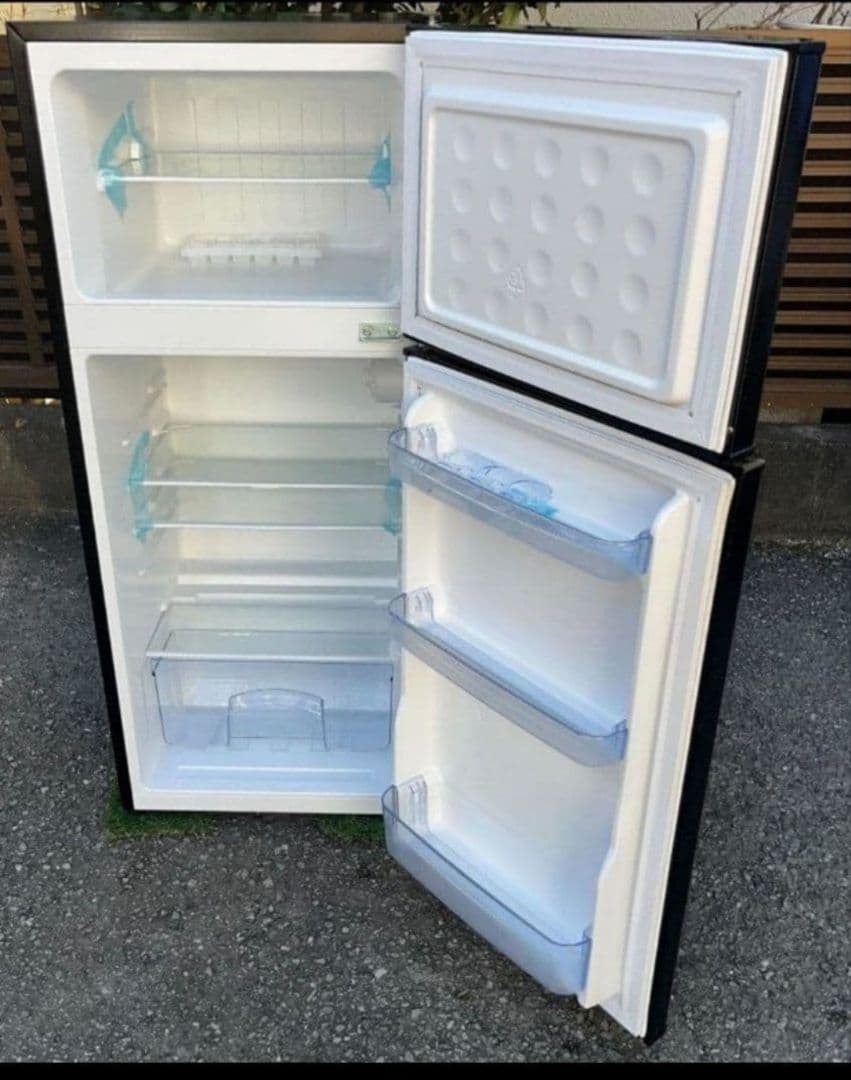 山善ヤマゼン冷凍冷蔵庫128L7段階庫内温度調節つまみ省エネ設計 2021年