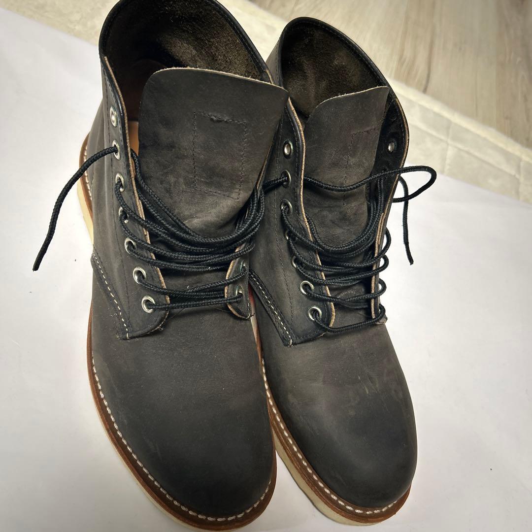 RED WING ブラックハイカットブーツ USA 9 モデル8190 - メルカリ