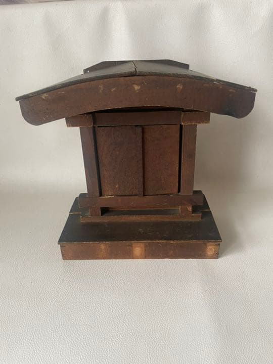 ウンフィア様専用祠に祀られた 大黒様 恵比須様 祠 神棚 木彫刻 縁起物