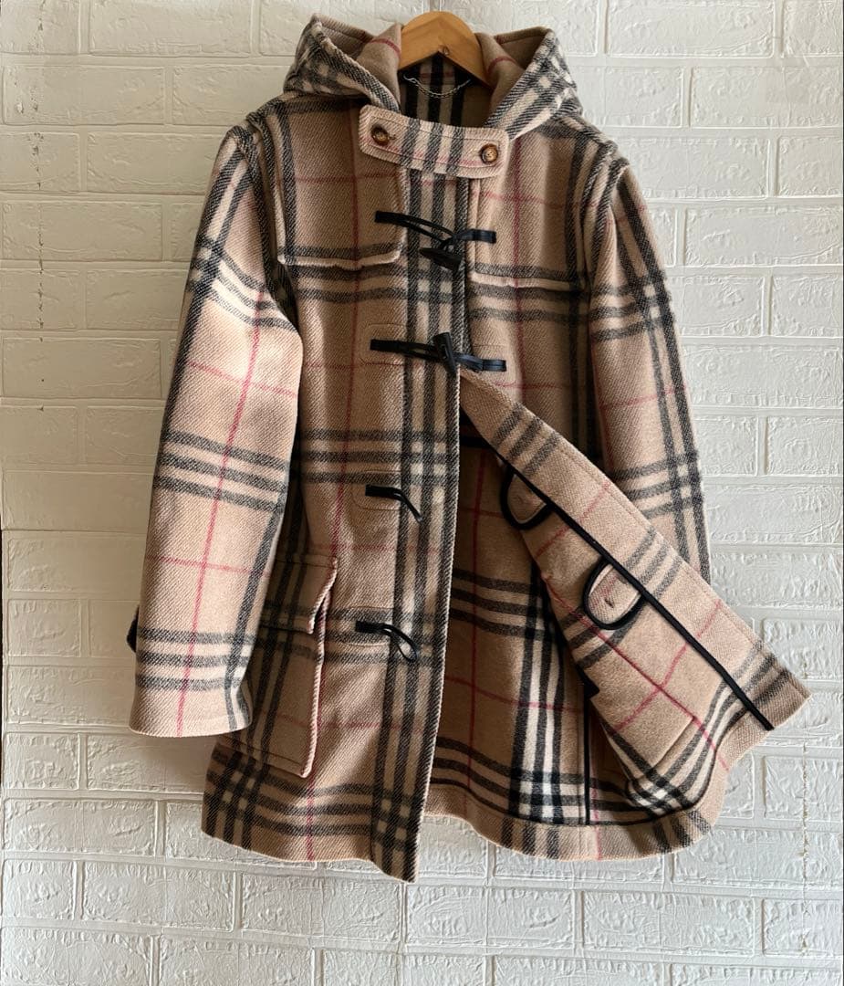 美品】《BURBERRY LONDON》ノバチェック ウール ダッフルコート