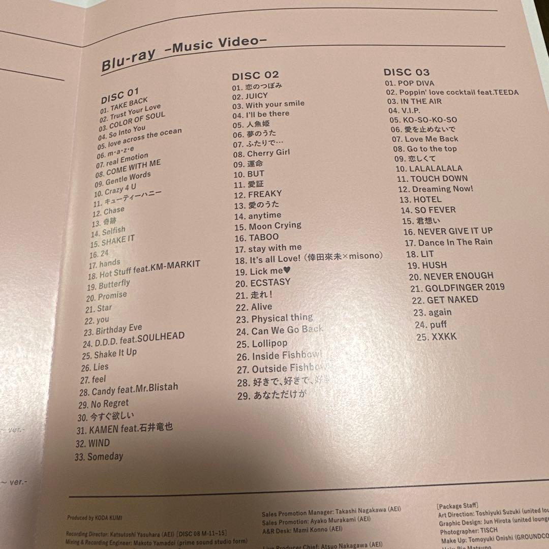 廃盤レアKODA KUMI BEST -2000-2020- ※ブルレイ1枚なし