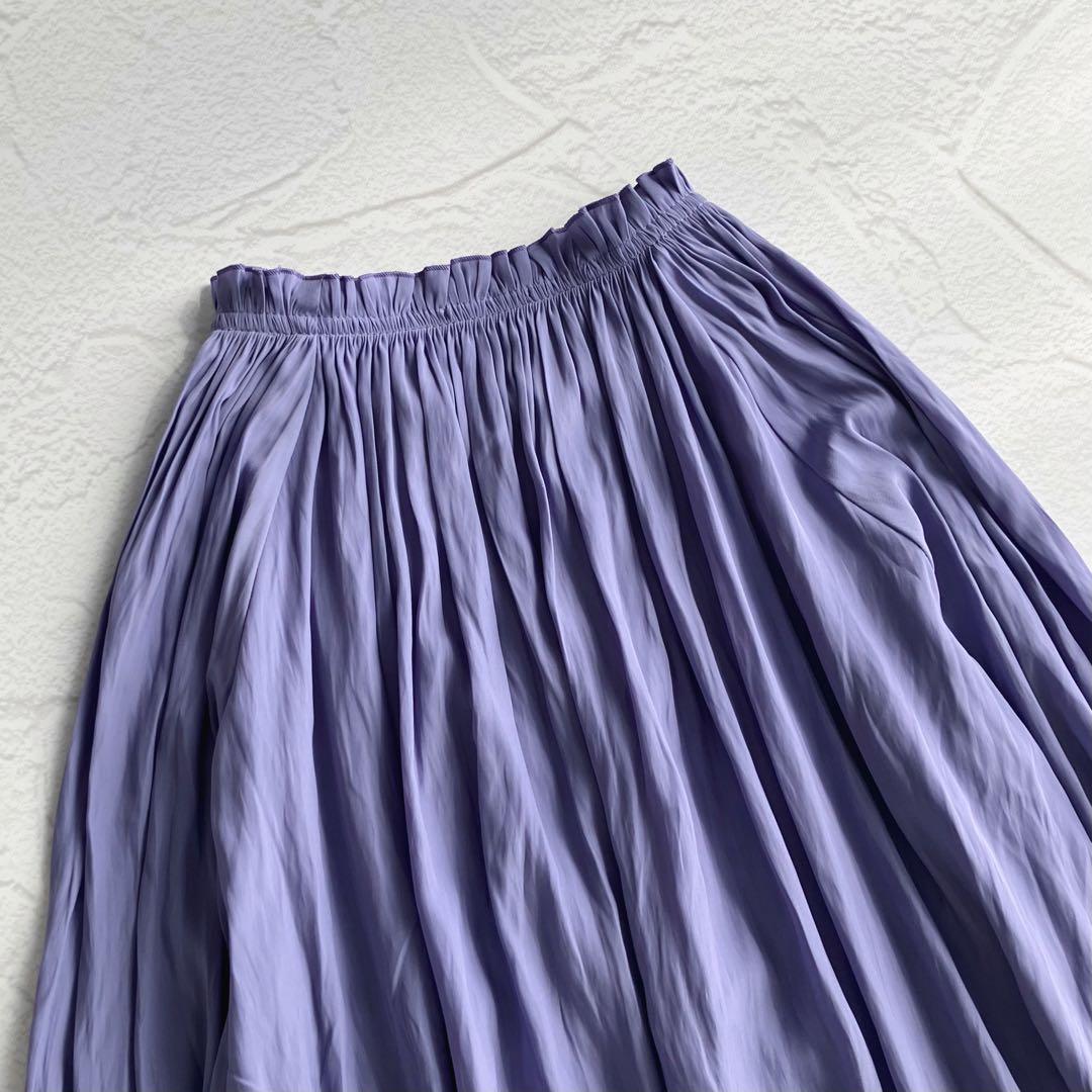 ✨極美品✨ドゥボンクール リボン 襟ギャザーブラウス サテン シフォン