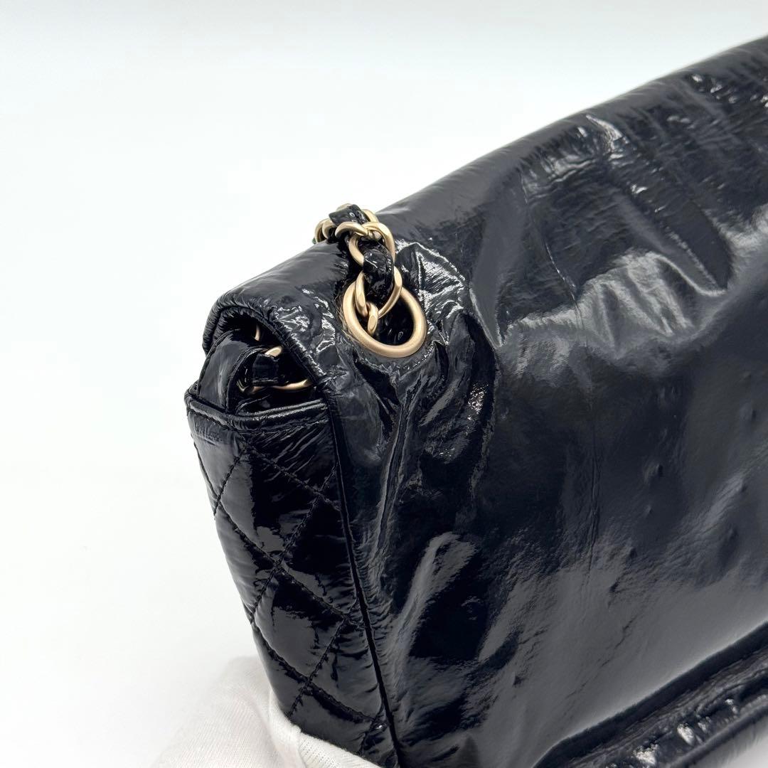 極美品 シャネル デカココ チェーン ショルダーバッグ フラップ