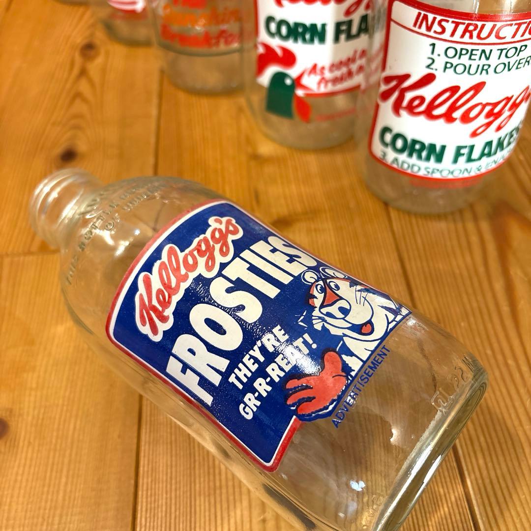 80年代 ケロッグ ボトル 牛乳瓶 セット コーネリアス トニータイガー