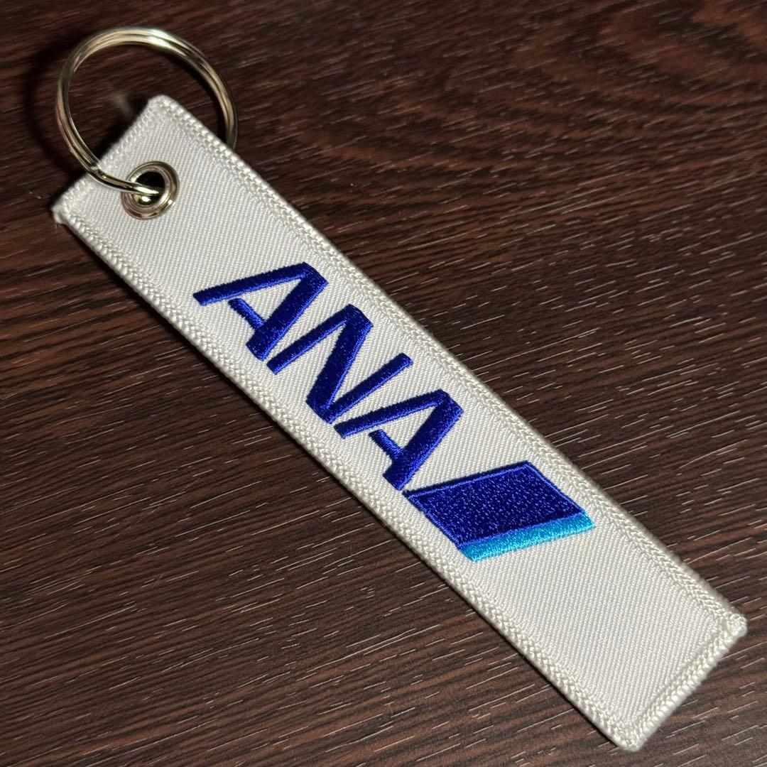 ANA 全日空 刺繍 フライトタグ 白 ホワイト 新品 - メルカリ