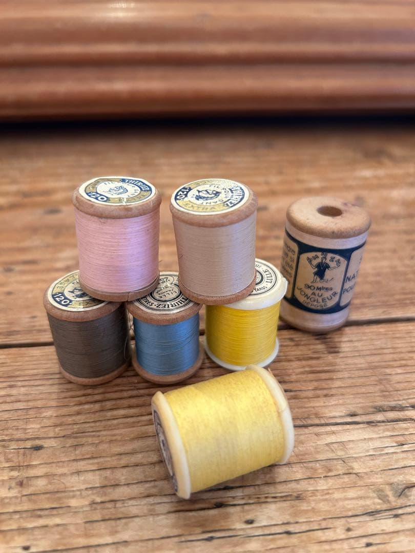 フランス蚤の市購入アンティーク糸13点セット - メルカリ