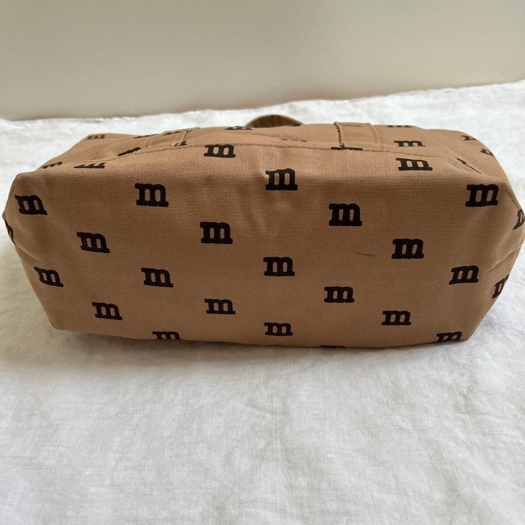 マリメッコmarimekko ベージュ キャンバス トートバッグ マザーズ