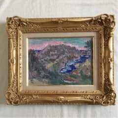 真作保証‼️ 小林和作 油絵 小笠原島 東京美術倶楽部鑑定証書付.