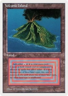 MTG 火山島 Volcanic デュアルランド Volcanic Island》[3ED] 土地R