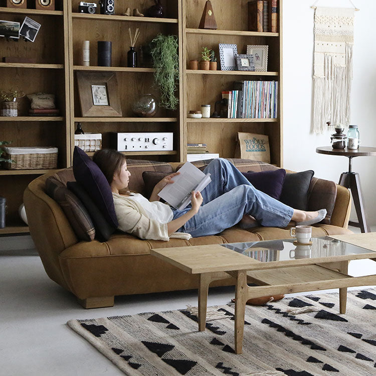 オピアムソファ 2.5人掛け L-1キャメル | 家具・インテリア通販サイト