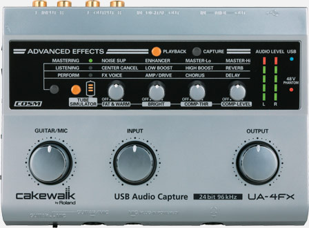 Roland - UA-4FX | 24bit 96kHz USB Audio Capture