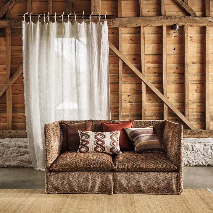 Boxgrove Cognac | Zinc Textile X MHD 1 | Decorative Embroidery