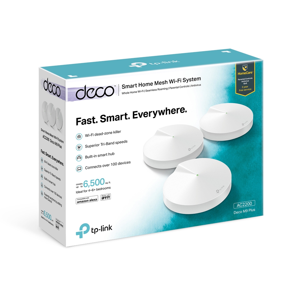 Deco M9 Plus | AC2200 Smart Home Mesh WiFi System | TP-Link