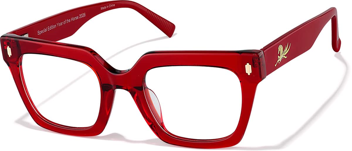 Transparent Red Radiant Stride #4480718 | Zenni Optical