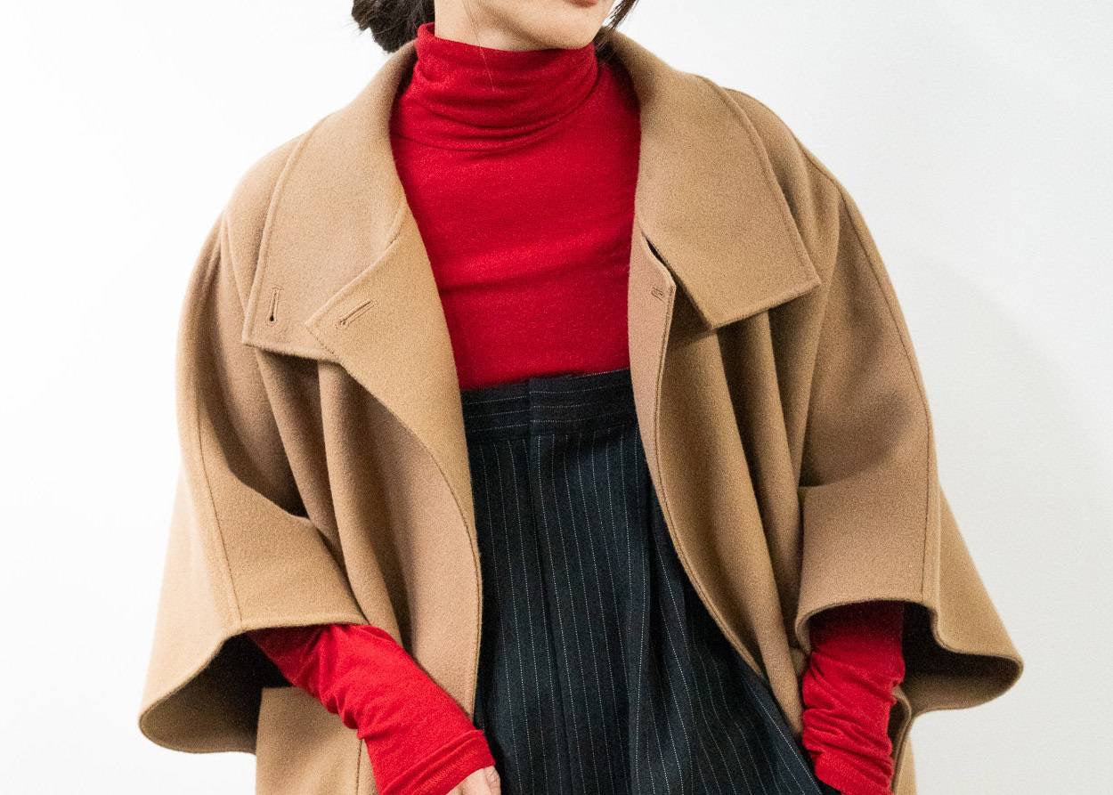 CLOCHE】ダブルフェイスポンチョコート/55284504