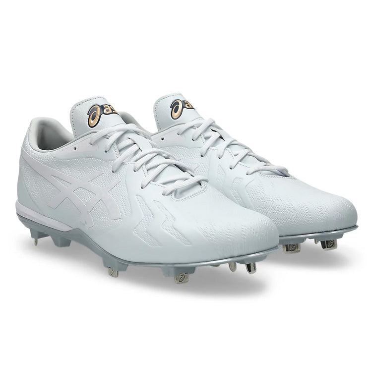 2025モデル】アシックス 野球 白スパイク 金具スパイク ゴールド