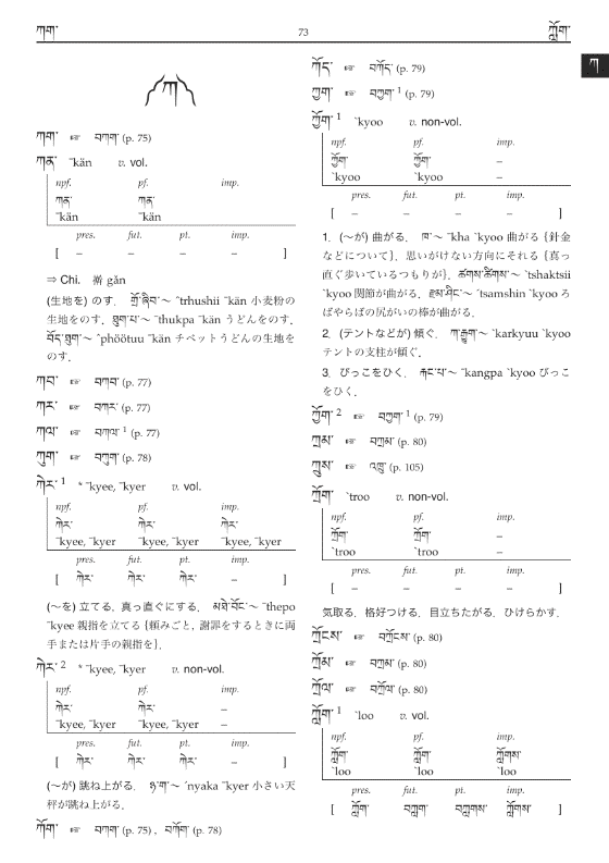 現代チベット語動詞辞典 - StarLab