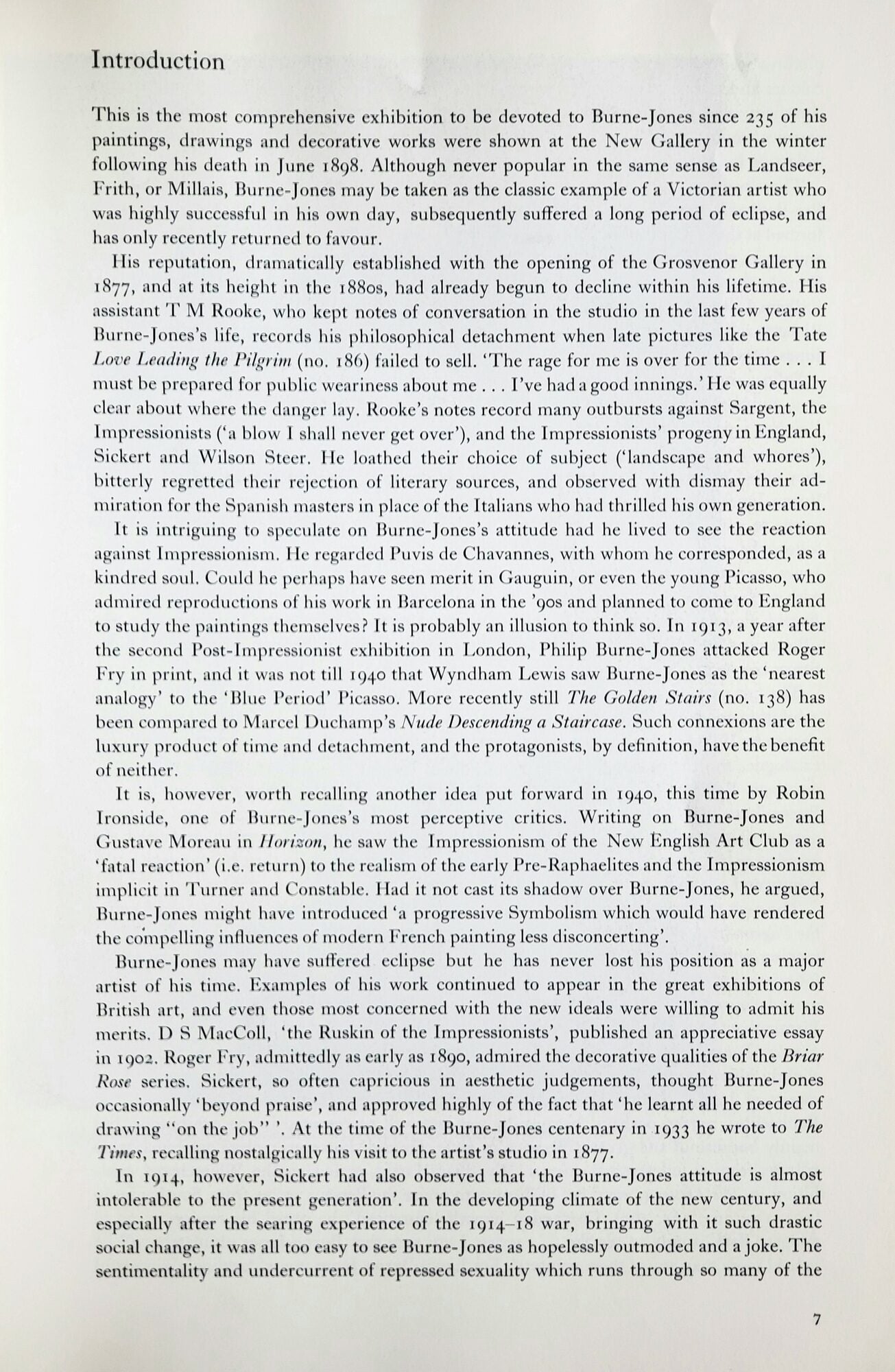 Burne-Jones; The paintings, graphic and decorative work of Sir