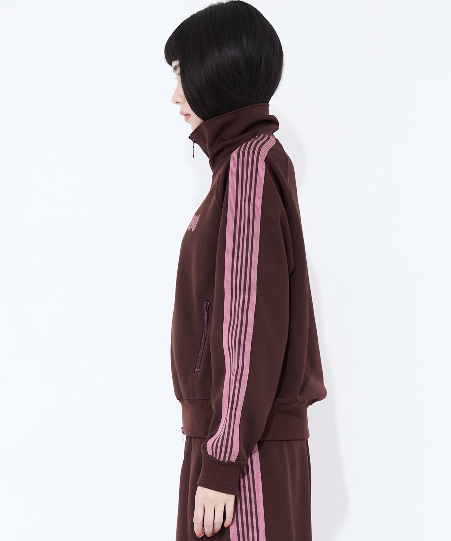 Track Jacket - Poly Smooth(XS WINE): Needles: WOMENS｜ STUDIOUS