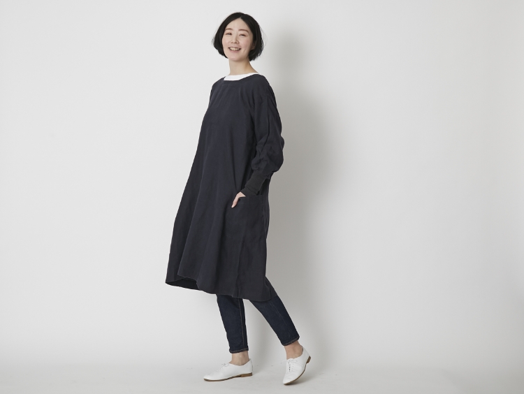kapoc/割烹着 2nd -リネンの柔らかさを2WAYで楽しめる、年中快適な割烹