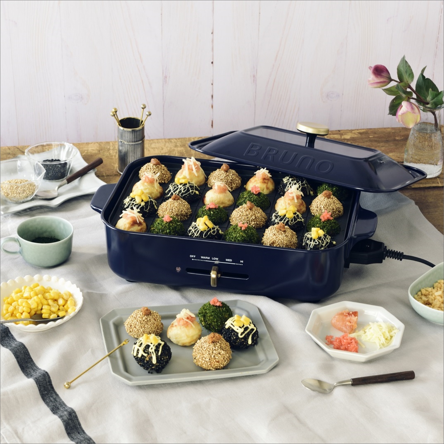 BRUNO/コンパクトホットプレート -卓上料理はこれ一台、コンパクトな