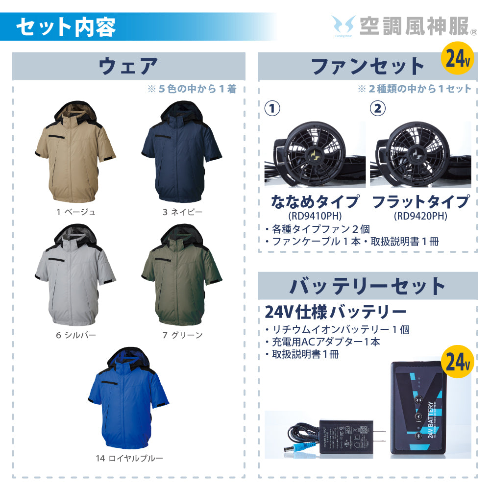 空調風神服® すぐ着られるセット KF92500セット – サンエス公式