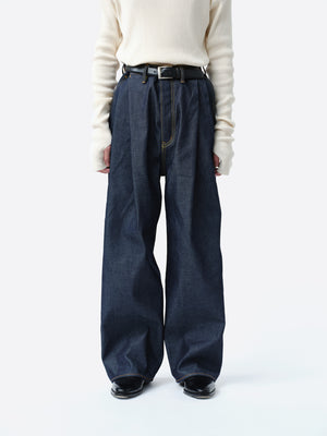 2TUCK WIDE DENIM PANTS -ENTASIS Mk-Ⅱ-【RIGID INDIGO】 – SUBLATIONS