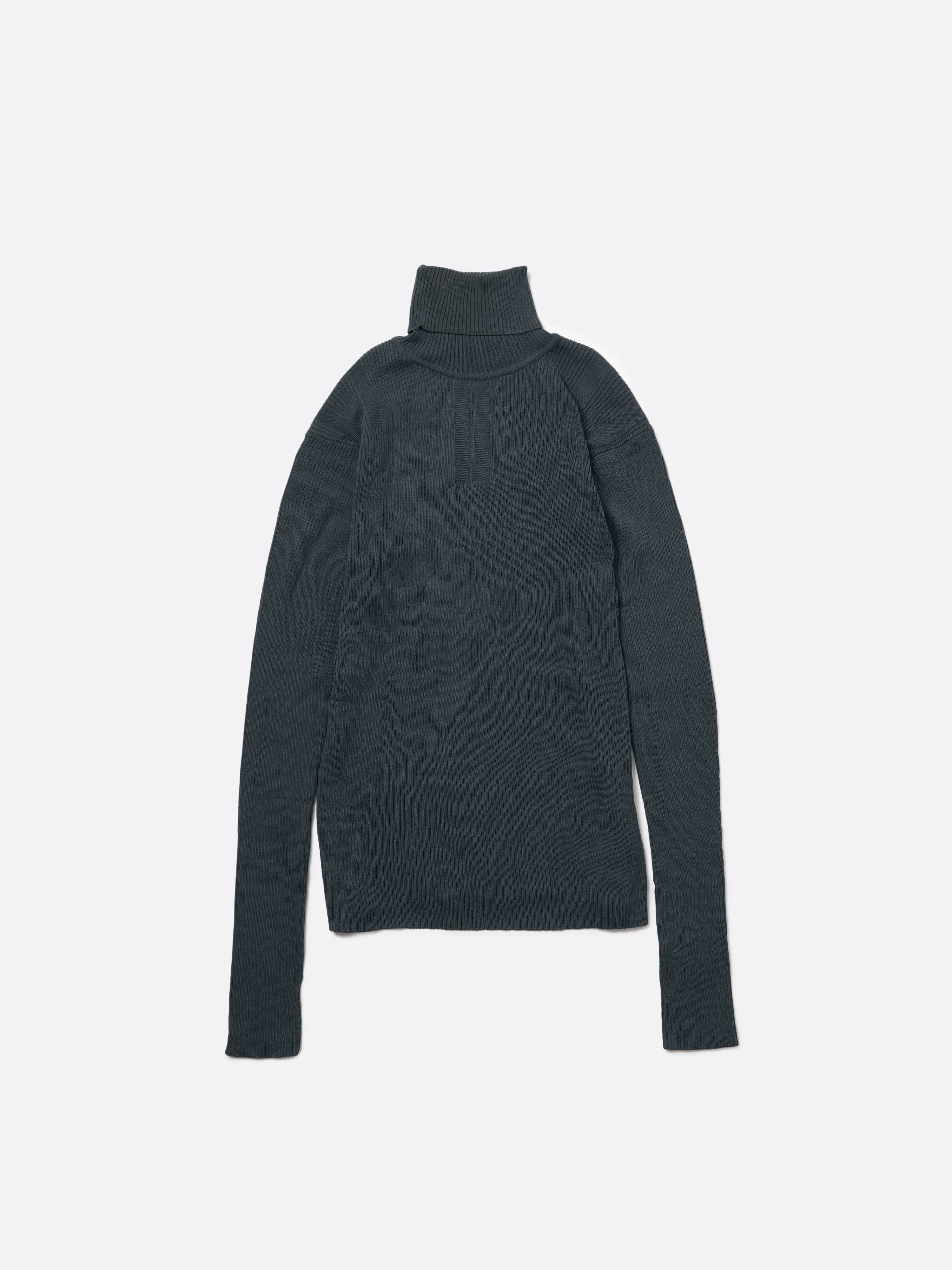 TURTLENECK RIB KNIT .12【CHARCOAL】 – SUBLATIONS