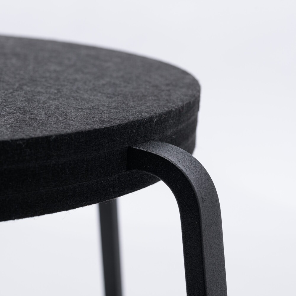 WORKER HIGH STOOL 570 BLACK | SUGIYAMA | Japanese Minimalist Solid