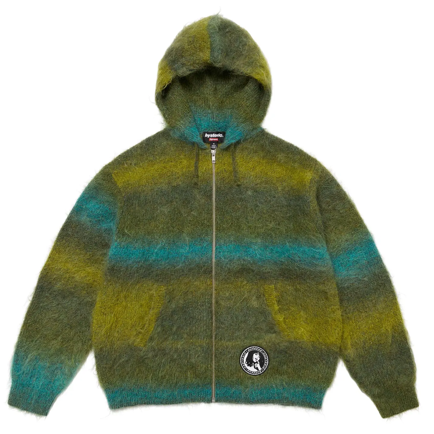 Supreme®/HYSTERIC GLAMOUR Mohair Zip Up Hooded Sweater | Supreme 24fw