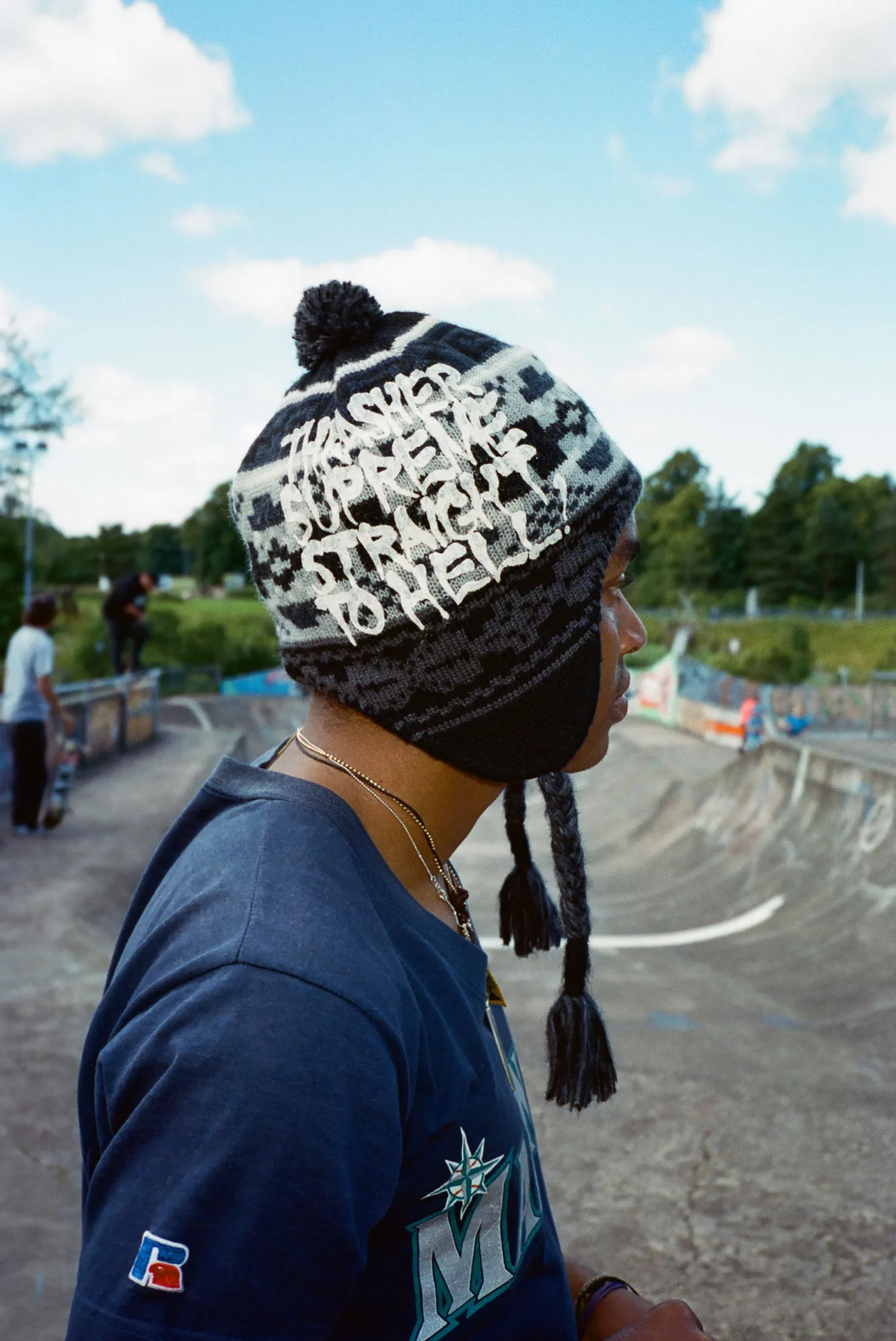 Supreme®/Thrasher® Earflap Beanie | Supreme 24fw