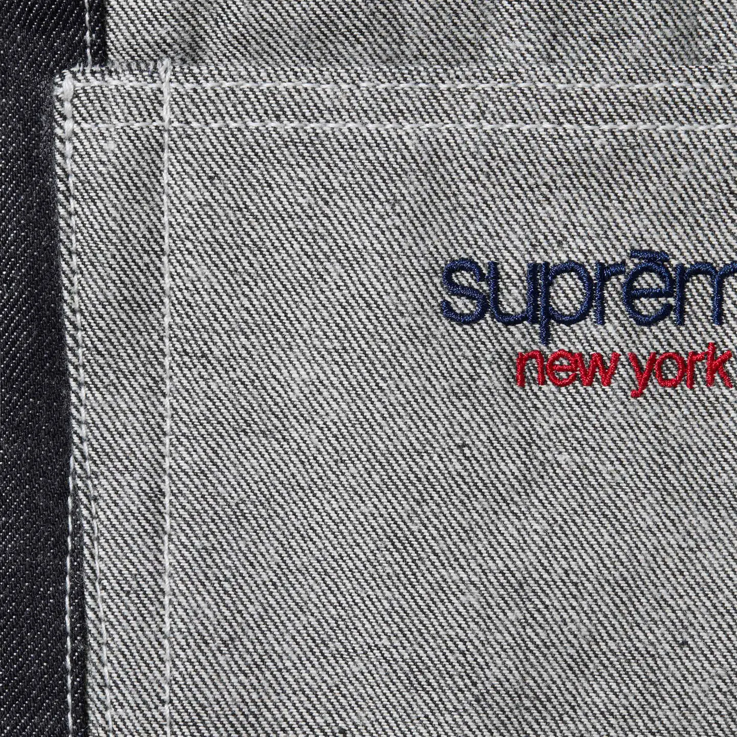 Paneled Stripe Baggy Jean | Supreme 25ss