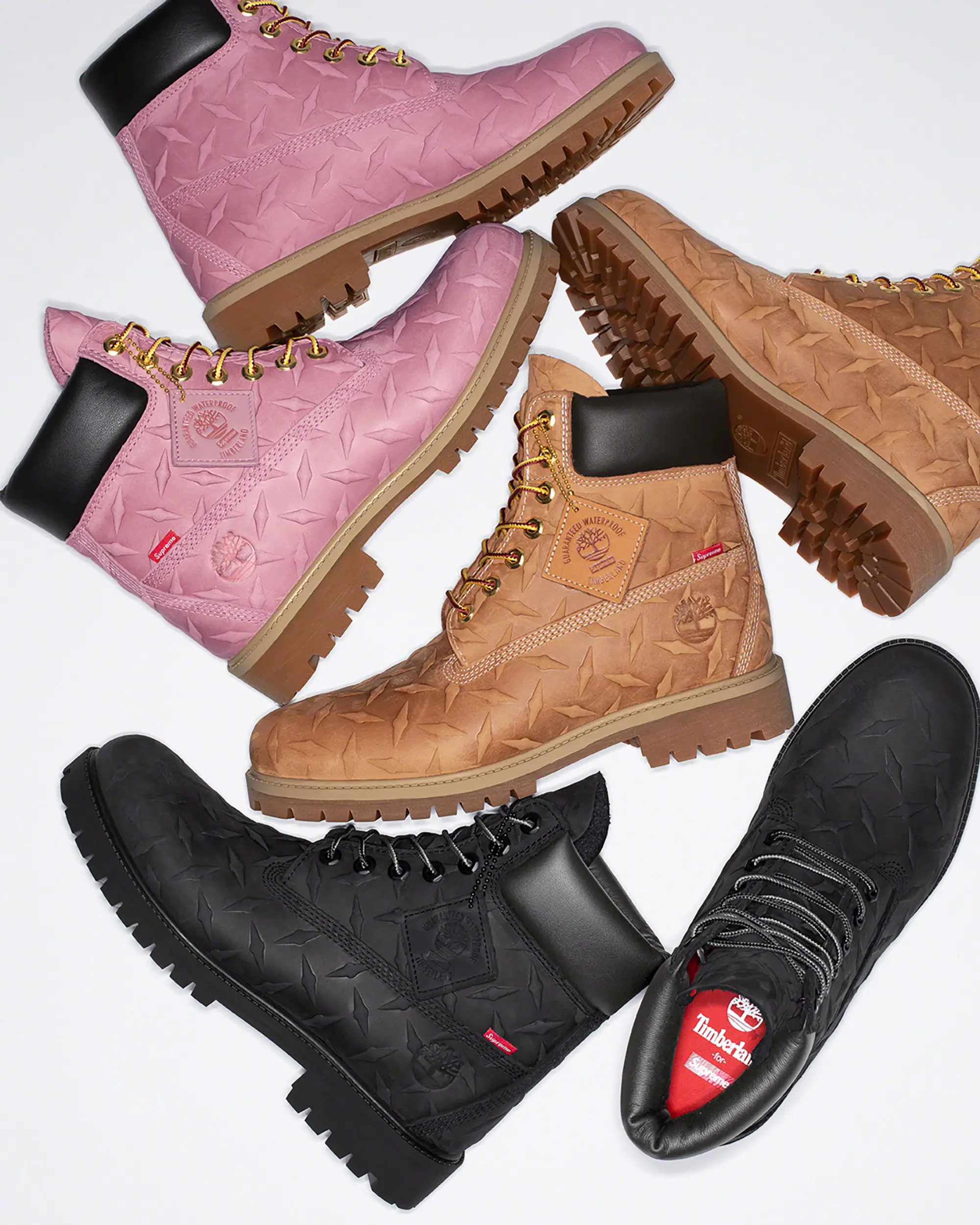 Supreme®/Timberland® Diamond Plate 6” Premium Waterproof Boot