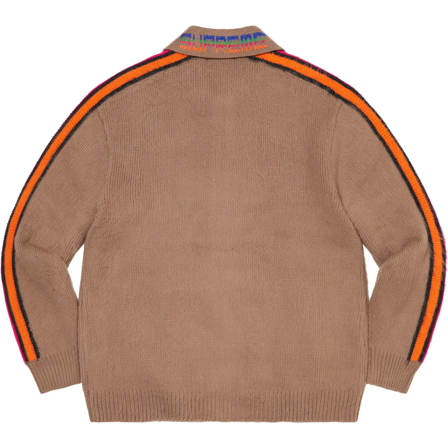 Sleeve Stripe Zip Up Sweater | Supreme 23ss