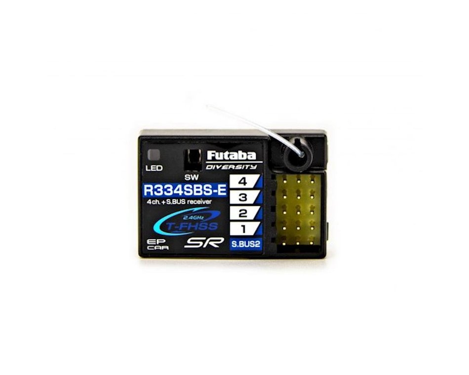 Futaba R334SBS-E T-FHSS SR S.Bus2 4-Channel 2.4GHz Receiver 2.4Ghz