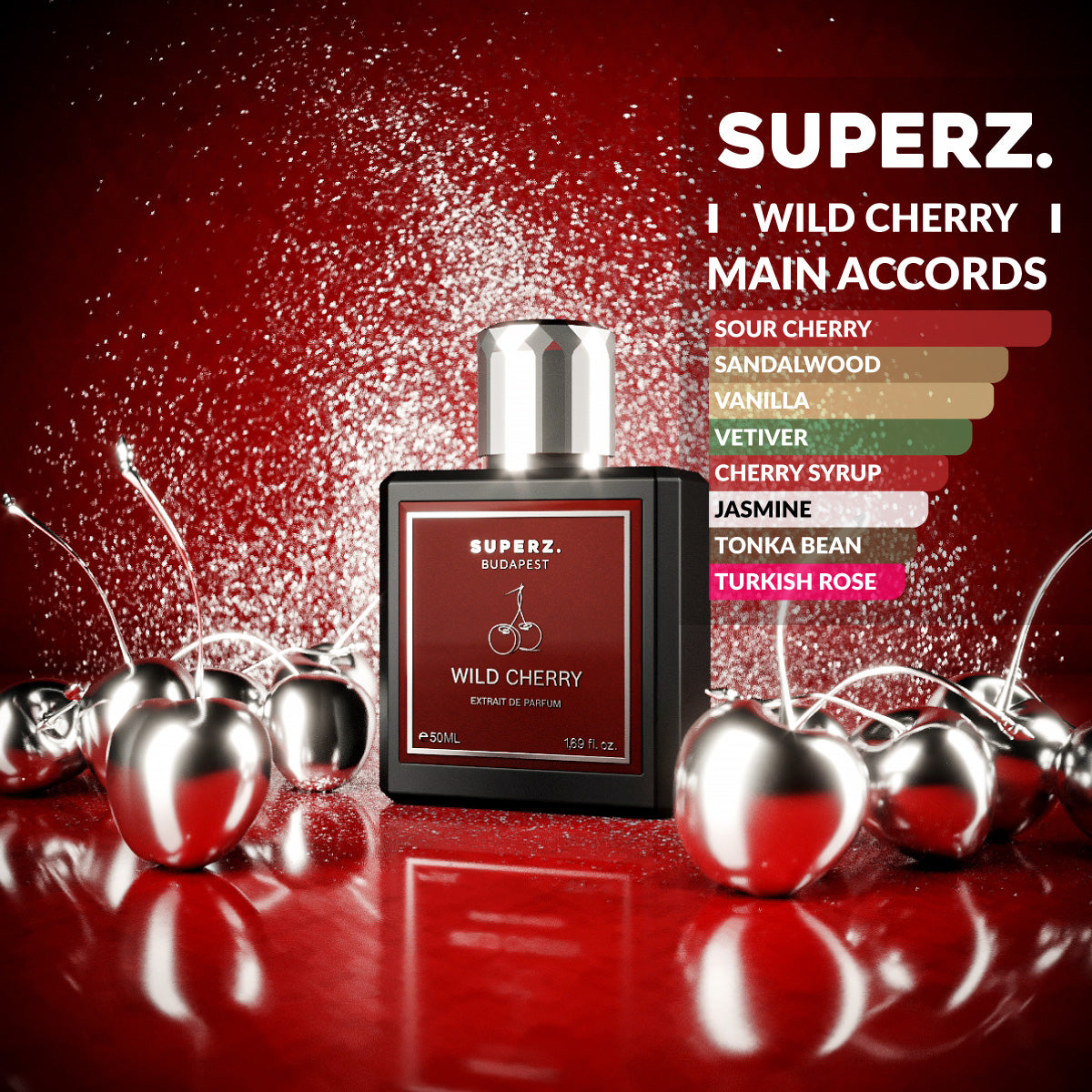 Wild Cherry - 50 ml Extrait De Parfum - Unisex – Superz. WorldWide