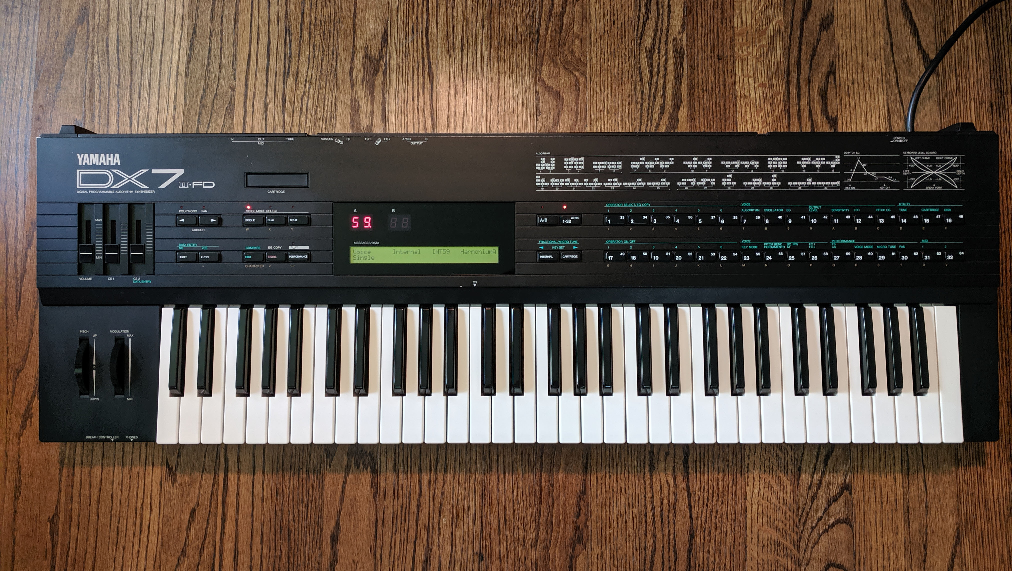 YAMAHA DX7Ⅱ-FD シンセサイザー キーボード ヤマハ 0711 DX7